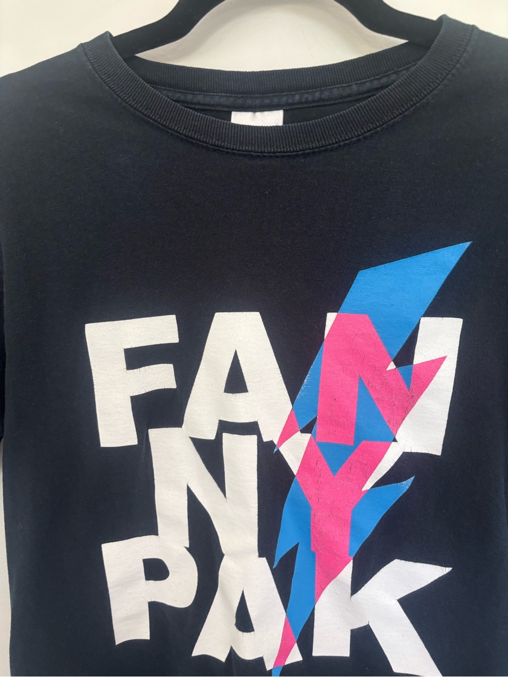 Graphic Tee with Blue & Pink Fannypak Logo